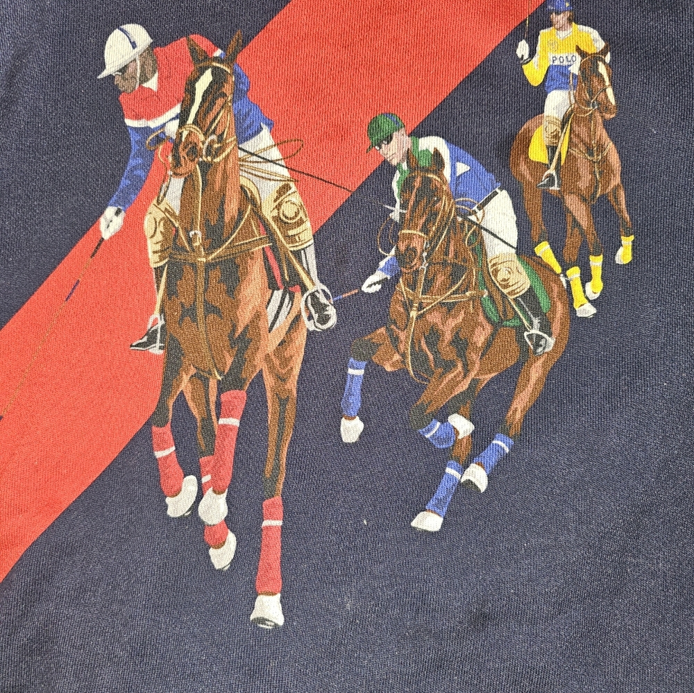 Polo Ralph Lauren Boys 3 Horsemen Sz L 14-16 RARE SOLD OUT EVERYWHERE $60obo